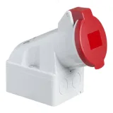 Schneider Electric PratiKa 83120 - настенная кабельная розетка 32 А, 3P+N, IP44, 380 В
