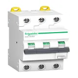 Дифавтомат Schneider Electric Acti9 3P 10А ( C ) 6 кА, 30 мА ( A ), A9D67310