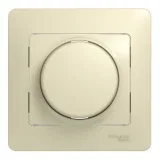 Schneider Electric GSL000237 — светорегулятор поворотно-нажимной Glossa, бежевый, 630 ВА