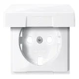 Schneider Electric MERTEN SYSTEM M MTN2341-0325 (накладка на розетку SCHUKO с заземлением, с крышкой, активно-белый)