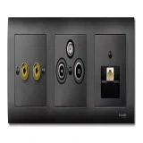 Schneider Electric MERTEN SYSTEM DESIGN антрацит накладка на информационную розетку MTN298314, RJ45