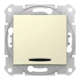 Schneider Electric SDN1600147 кнопка 1-клавишная, с подсветкой, скрытый монтаж, бежевый