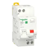 R9D51616 Автоматический выключатель дифференциального тока (АВДТ) Schneider Electric Resi9, 16A, 10mA, тип A, кривая отключения C, 2 полюса, 6kA, электро-механического типа, ширина 2 модуля DIN